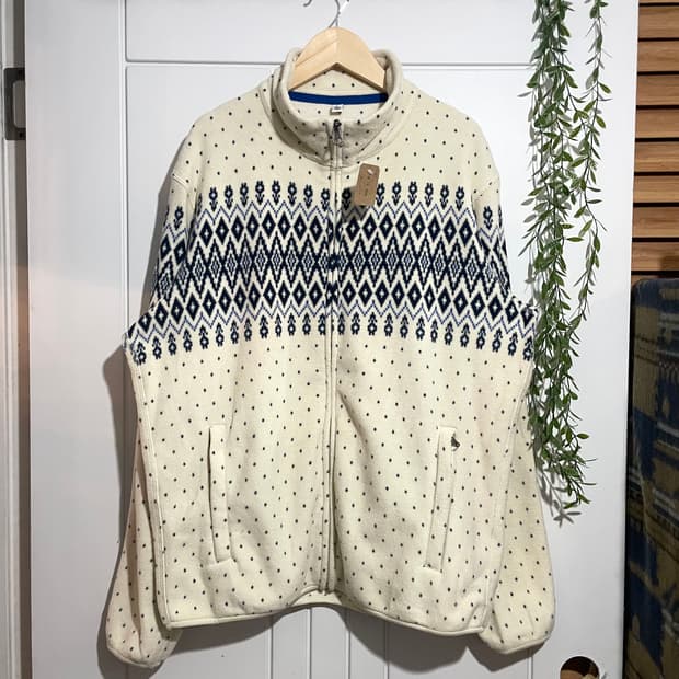 페어아일 플리스 자켓