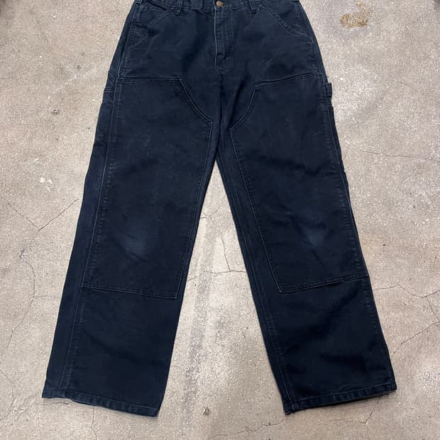 DAKOTA 더블니 워크팬츠 블랙