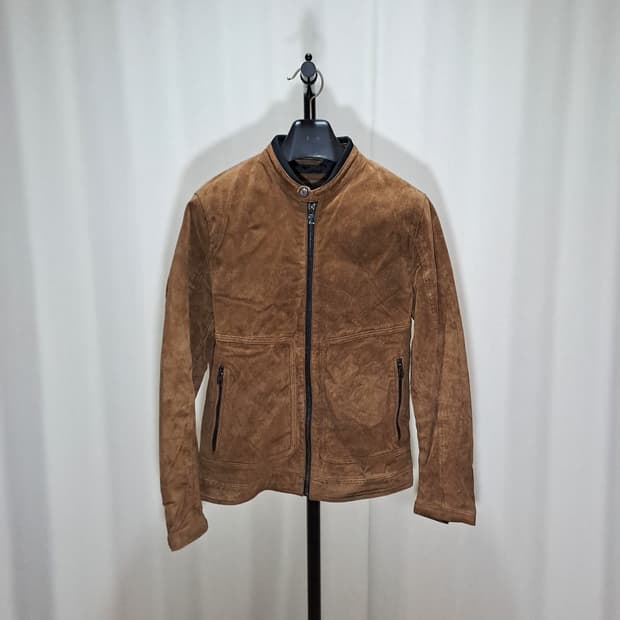 (택포) 자라 리얼레더 싱글 자켓 M B351