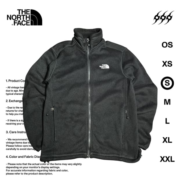노스페이스 플리스 S사이즈 집업