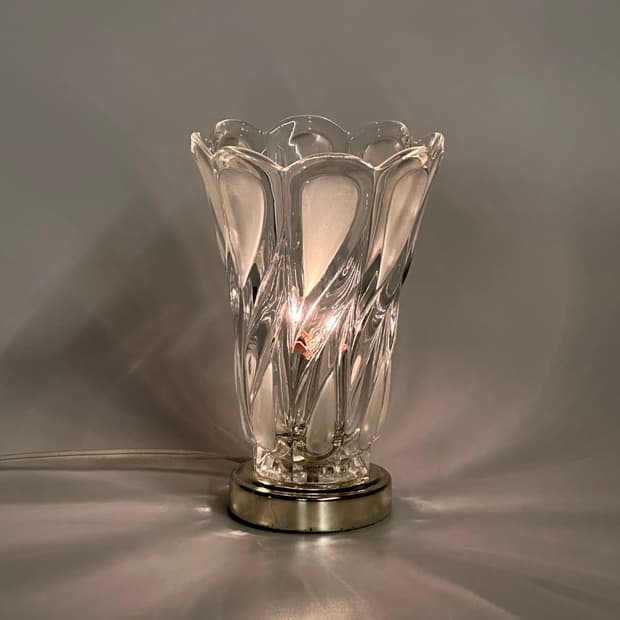 체코 빈티지 크리스탈 테이블 램프 탁상 조명