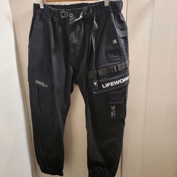[M]라이프워크 카고 조거팬츠 블랙