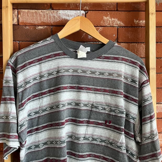90s Hang Ten striped tshirt XL