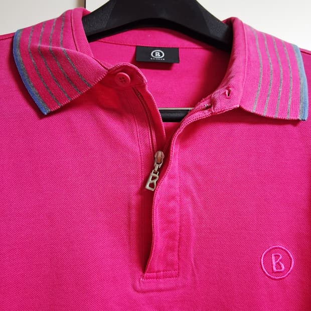 보그너 핑크색 폴로 티셔츠