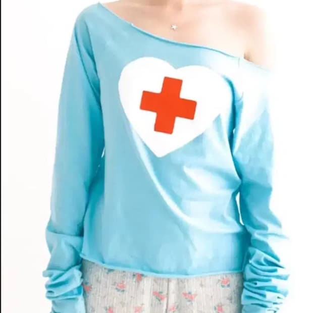 샵페어리 cherish heart cut off mint