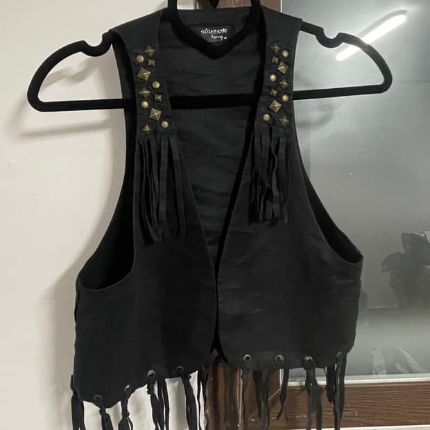 Vintage black western vest 블랙 웨스턴 베스드