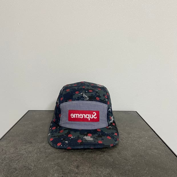 (OS) 슈프림 꼼데가르송 박스로고 캠프캠 모자 도트 카모
