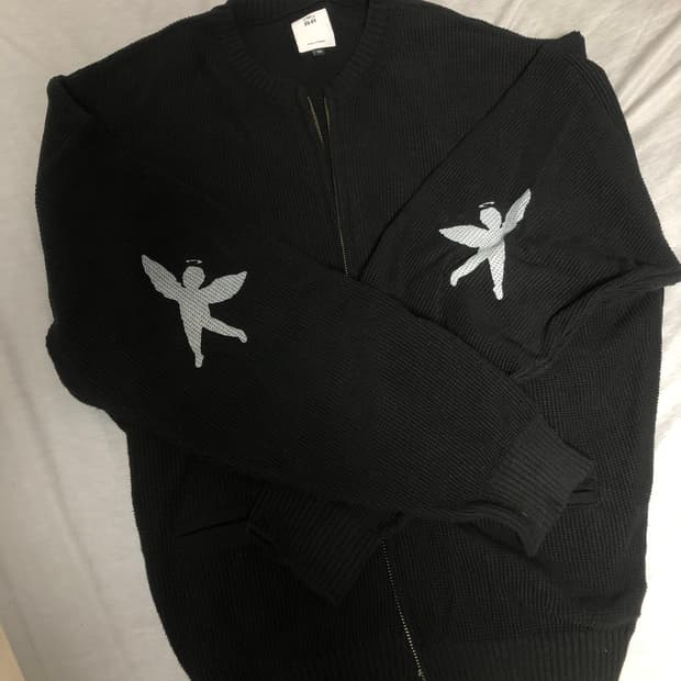 3)폴리테루 엔젤니트집업 블랙