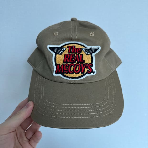 The REAL MCCOY'S 리얼 맥코이 볼캡 모자 카키 새상품