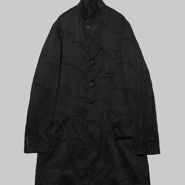 꼼데가르송 블랙 스트롱 윌 코트