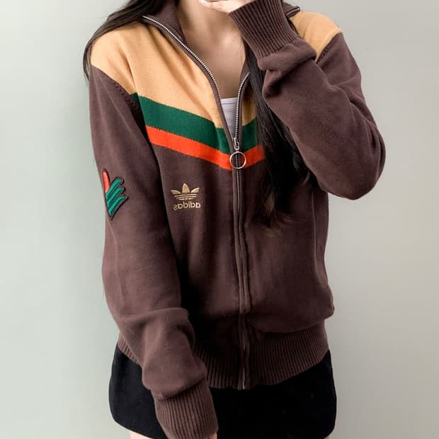 아디다스 니트 집업