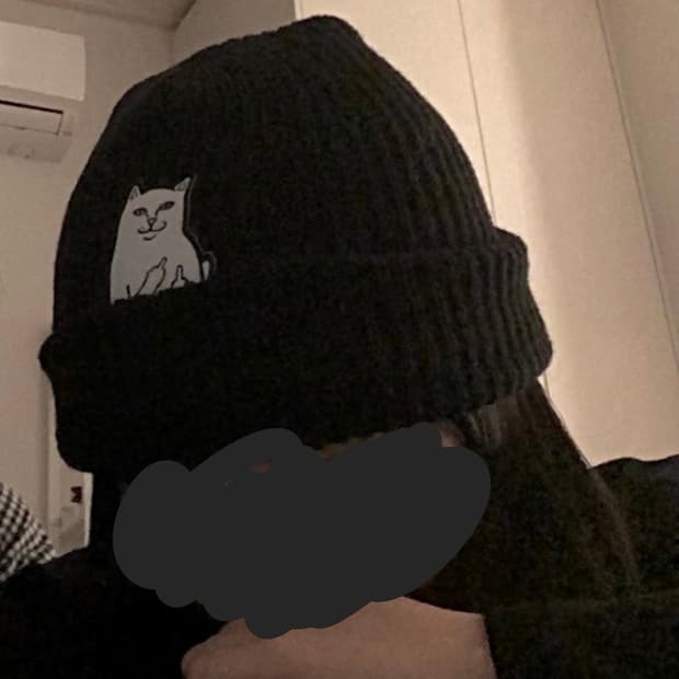 립앤딥 RIPNDIP 블랙 비니