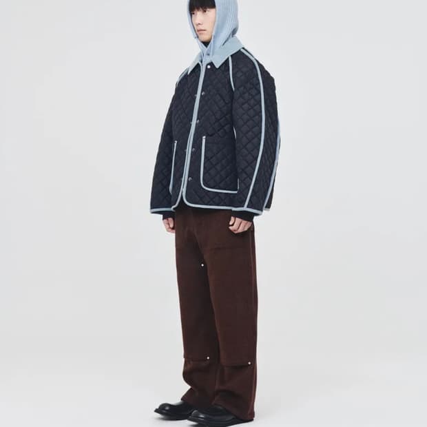 애프터프레이 퀄티드 자켓 블랙