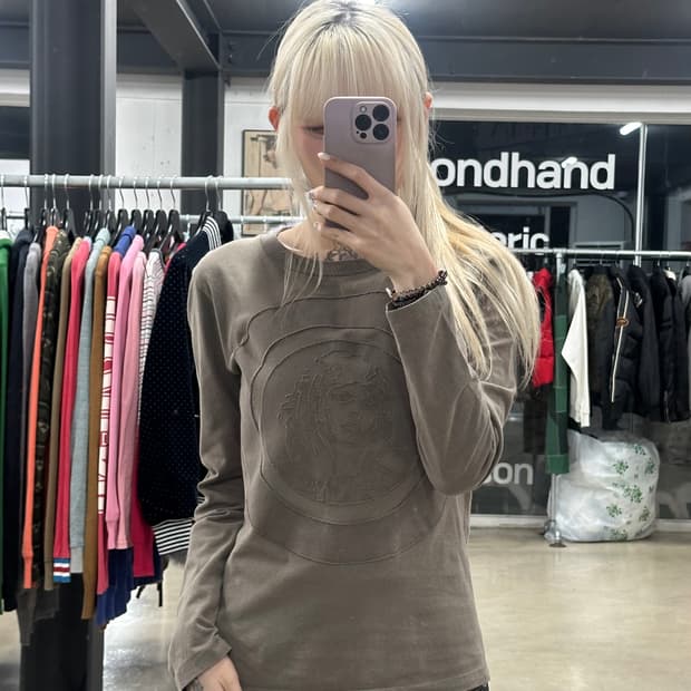  히스테릭 글래머 데미지 긴팔 슬리브