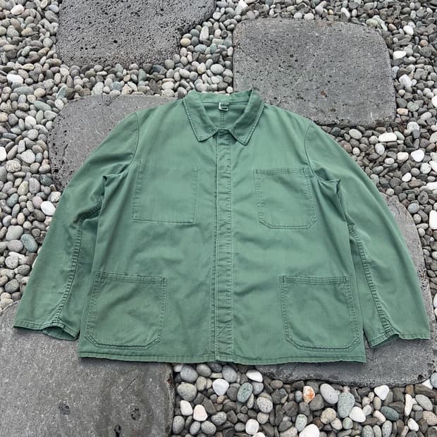 OLD VINTAGE FRENCH GREEN 빈티지프렌치워크자켓