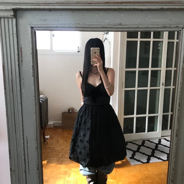 vintage dot one-piece