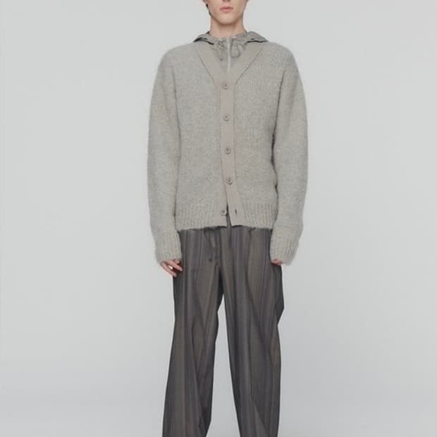 아모멘토 MENS STRIPE DRAWSTRING PAJAMA PANTS