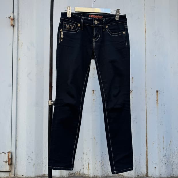 Stitch Denim Skinny Jeans