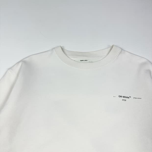 오프화이트 19ss 멀티 유화 애로우 맨투맨 (XS)