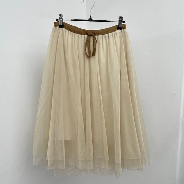 라떼 레이스 샤 스커트