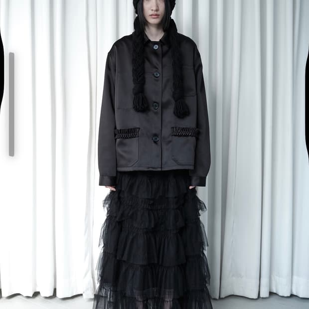 생긴스튜디오 튤 롱스커트 TULLE TIERED LONG SKIRT