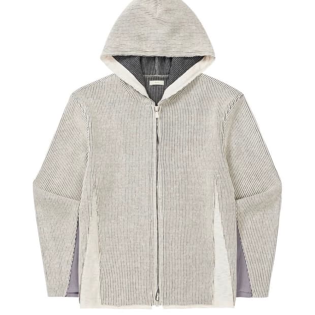 EP.9 01 HOODIE ZIP UP IVORY (XS)