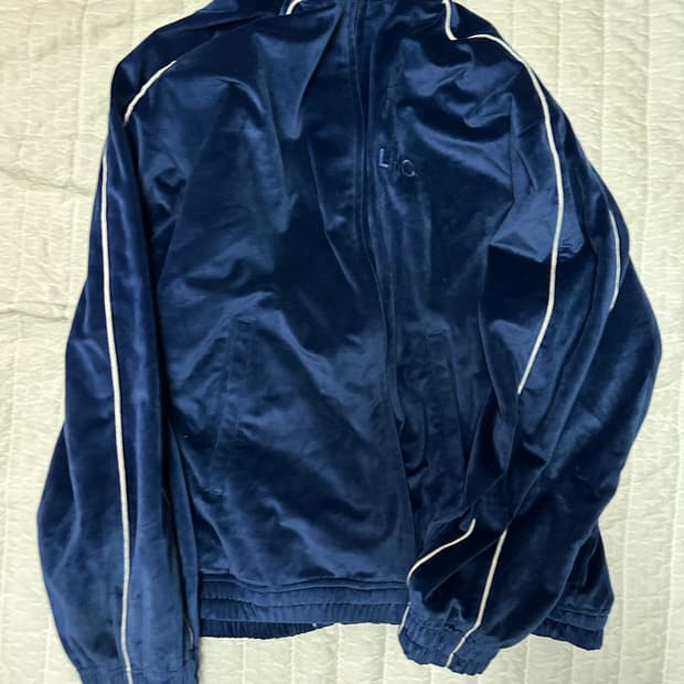 급처!!! LMC 벨루어 벨벳 트랙탑 L 네이비