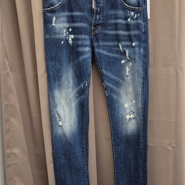 DSQUARED2 디스퀘어드 스플래터 데님팬츠 50