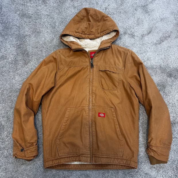 디키즈 엑티브 카멜 쉐르파 후드자켓L