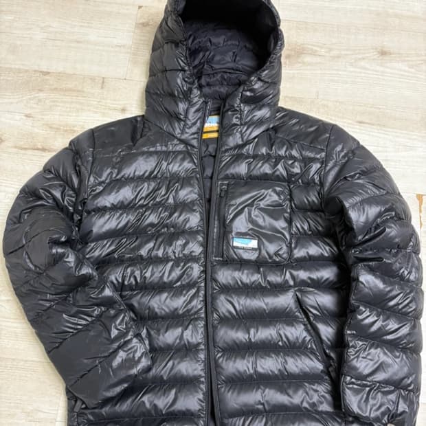 코닥 후드 패딩 블랙 s