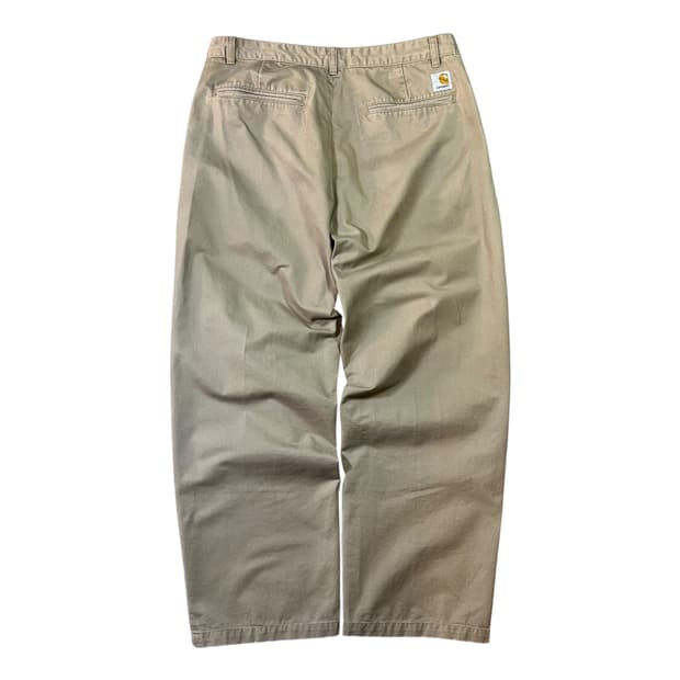 칼하트 핀턱 와이드 팬츠