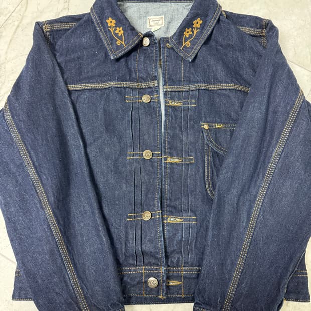 리 x 세이투셰 카우보이 셀비지 데님 자켓 인디고 로우 M