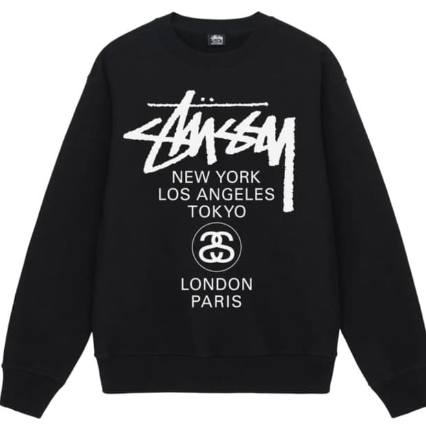 국내배송 새상품 / 스투시 월드투어 크루넥 맨투맨