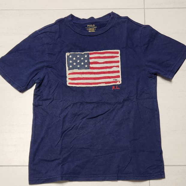 빈티지 폴로 성조기 L(12-14)