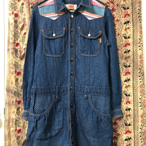 cube sugar denim onepiece