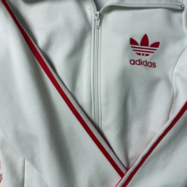 아디다스 올드스쿨 흰빨 져지