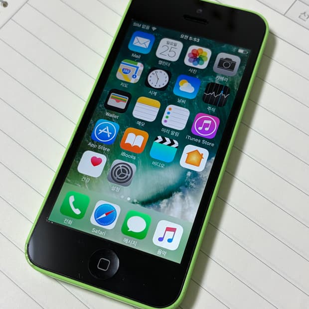 아이폰 5c 그린 16기가
