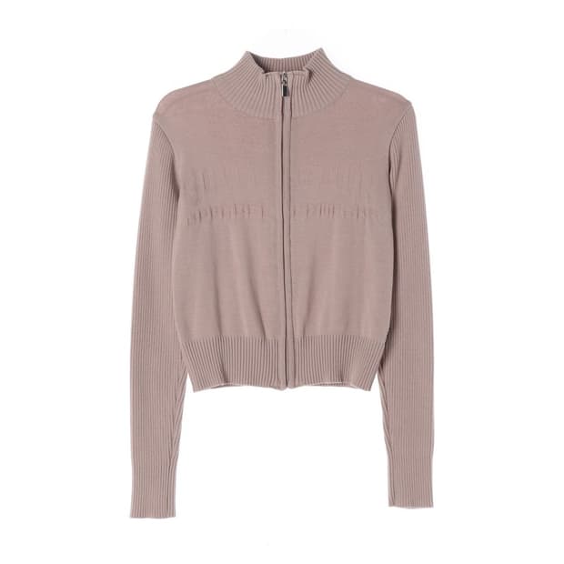 스컬프터 크롭 집업 가디건 M