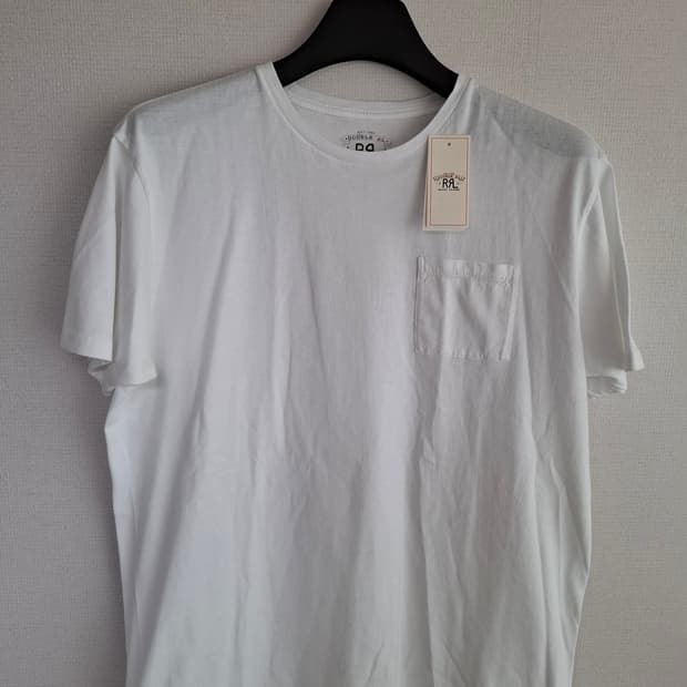L 더블알엘 RRL 포켓 반팔 티셔츠 화이트