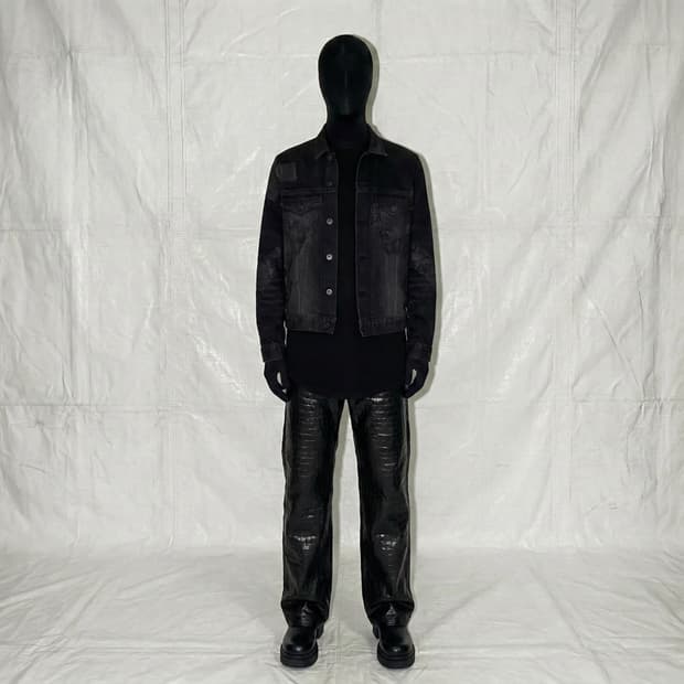 black barrett neil barrett denim jacket
