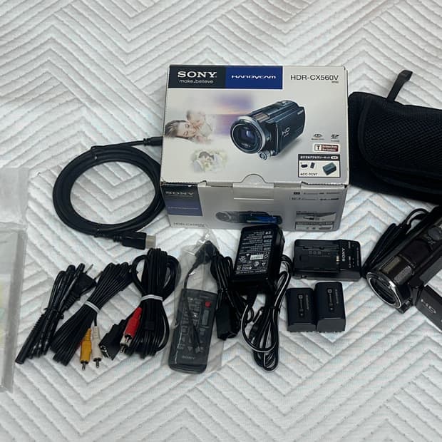 Sony cx 560v 캠코더 카메라