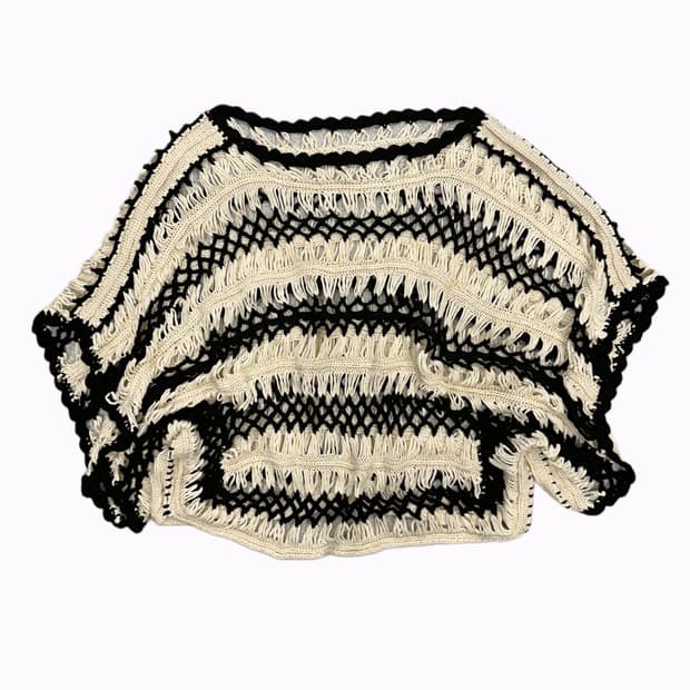pattern net crochet top