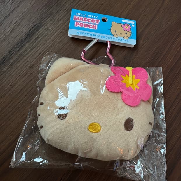 태닝키티 하트 카라비너 파우치