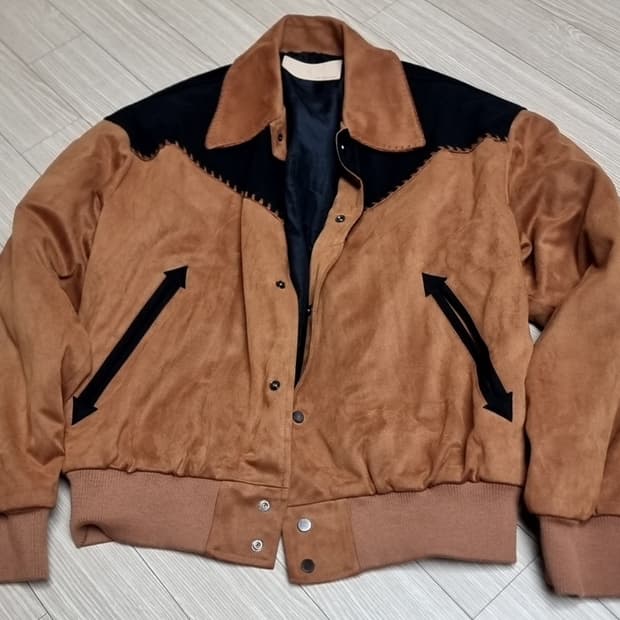 빈티지 신슐레이트스웨이드 웨스턴 스타일 자켓 브라운(105)