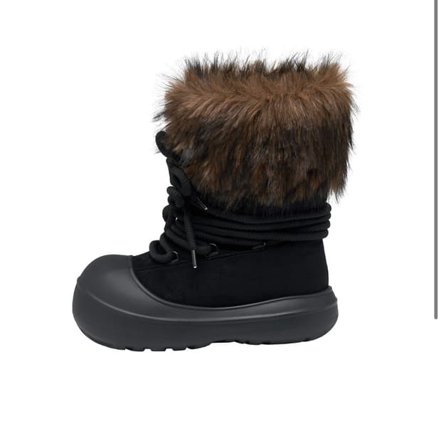 Skadi Rope Fur Boots_[Brown] 새상품급
