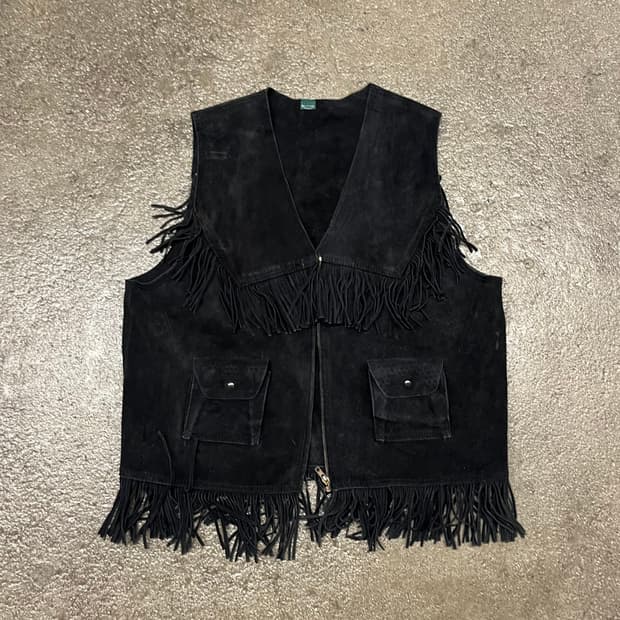 빈티지 웨스턴 프린지 베스트 (110)