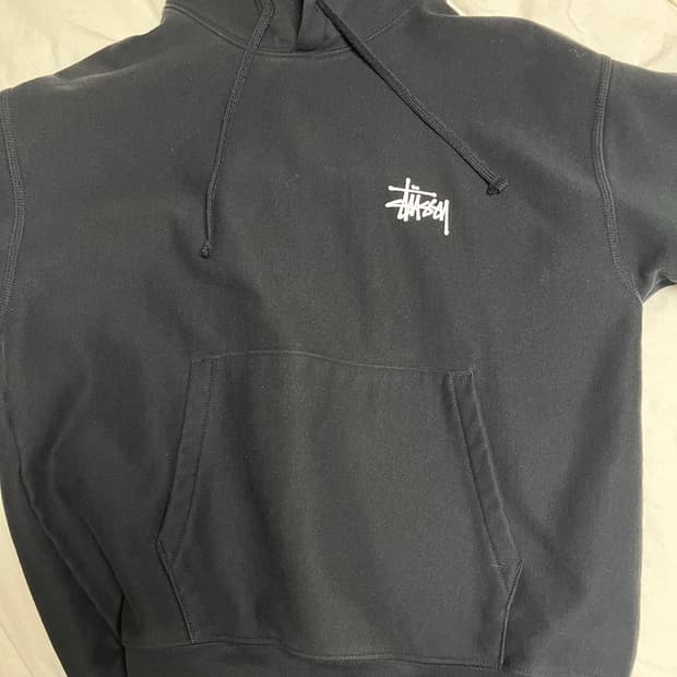 [크림구매] 스투시 베이직 후드티 블랙 M