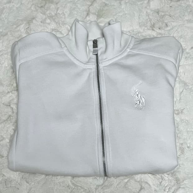 폴로 빅포니 화이트 집업