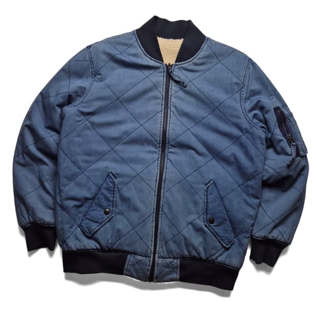 [M] 리바이스 리버시블 블루종 쉐르파 자켓