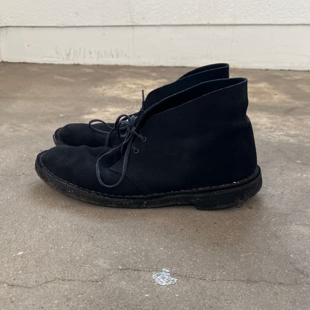 Clacks 블랙 스웨이드 데저트 부츠 